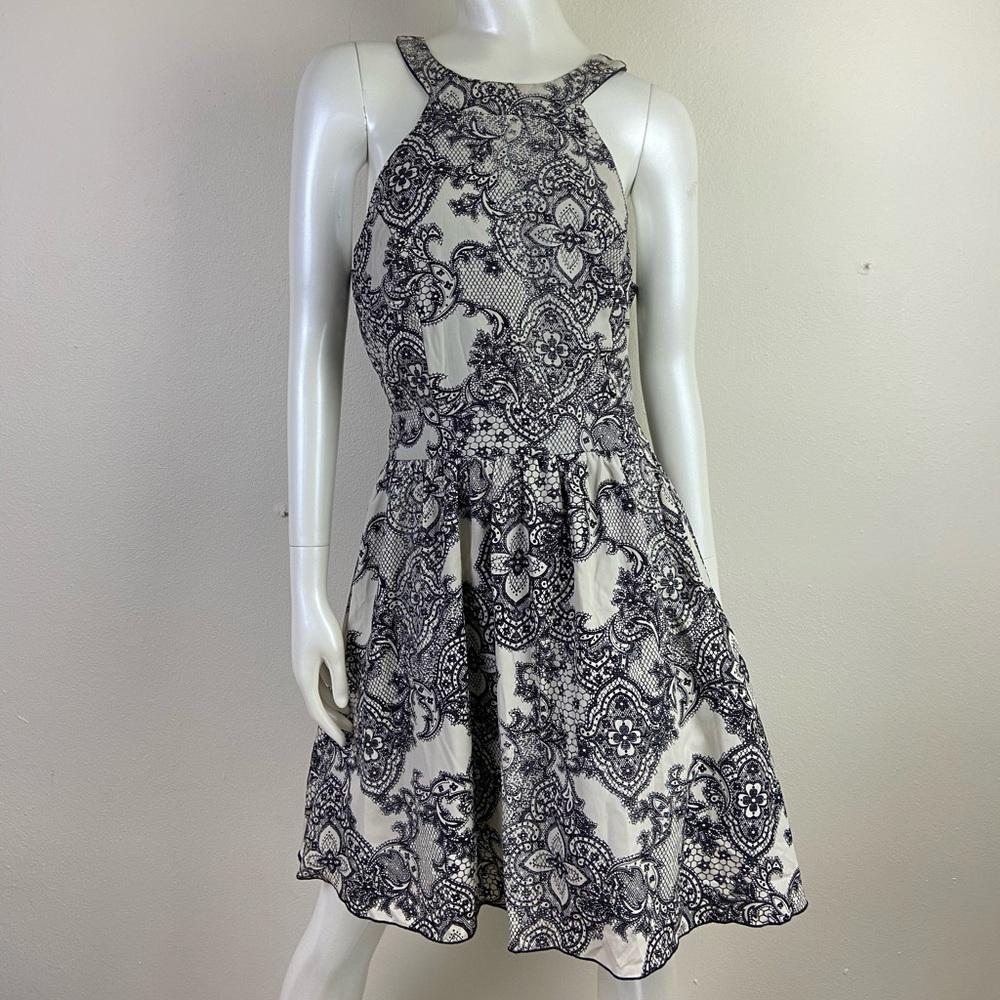 Francescas black lace lined dress NEW